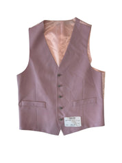 Kenneth Cole Mens Slim fit Suit Vest Vest Large Pink Solid