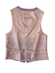 Kenneth Cole Mens Slim fit Suit Vest Vest Large Pink Solid