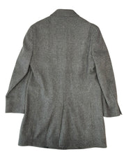 Ted Baker Mens Modern fit Wool Overcoat Coat 40 R Grey Striped