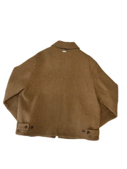 Michael Kors Mens Regular fit Wool Shearling Coat XXL Brown Solid