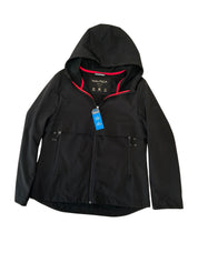 Nautica Mens Regular fit Raincoat Coat Large Black Solid