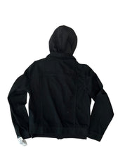 Sun + Stone Mens Regular fit Cotton Denim Jacket Coat Small Black Solid