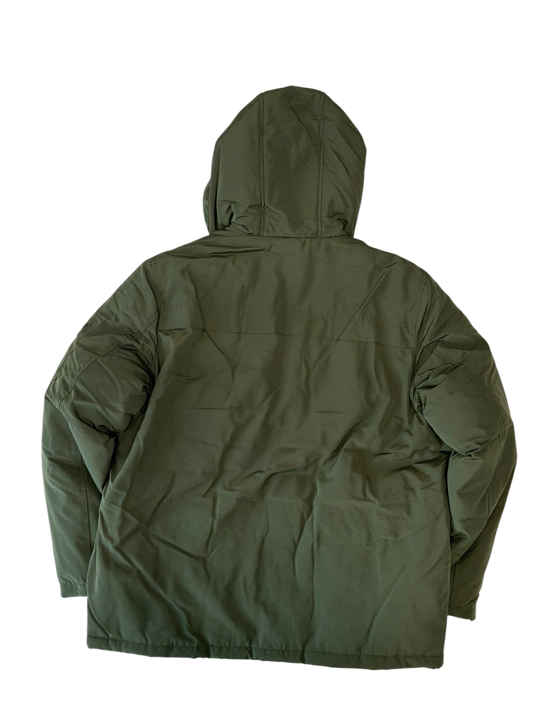 Sean John Mens Regular fit Puffer Coat Medium Green Solid