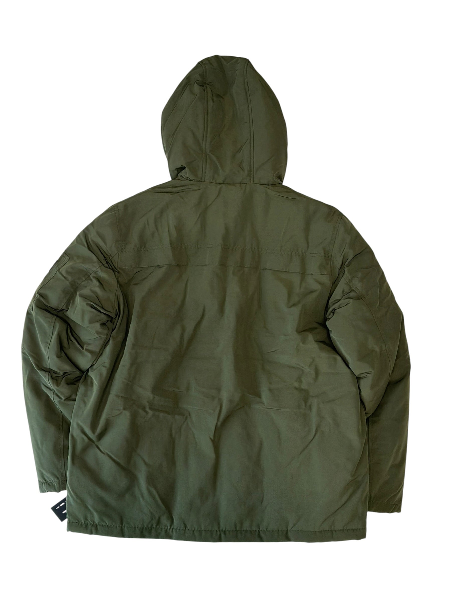 Sean John Mens Regular fit Puffer Coat Medium Green Solid