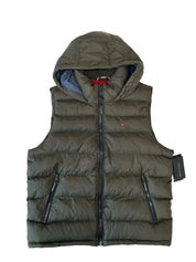 Tommy Hilfiger Mens Slim fit Puffer Vest Large Green Solid