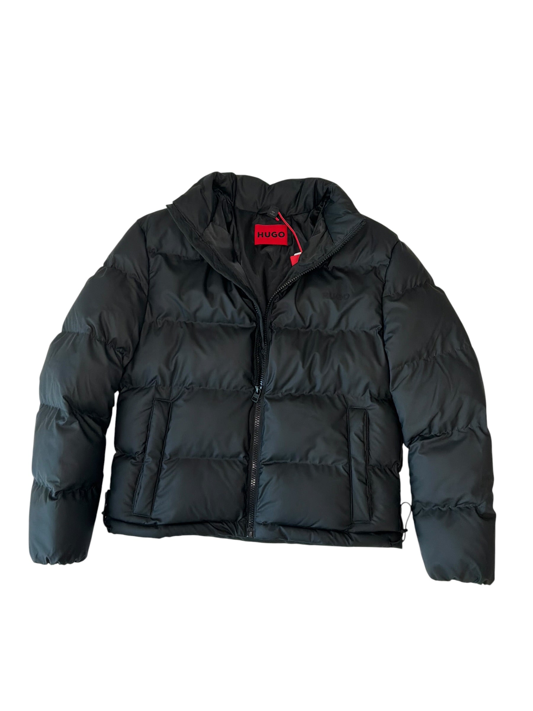 Hugo Boss Mens Modern fit Puffer Jacket Coat Small Black Solid