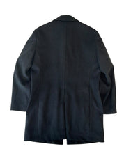 Tommy Hilfiger Mens Modern fit Overcoat Coat 40 R Black Solid