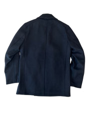 Nautica Mens Modern fit Wool Peacoat Coat Small Navy Blue Solid
