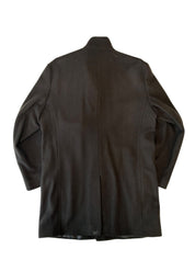 Calvin Klein Mens Slim fit Wool Overcoat Coat 42 S Green Solid