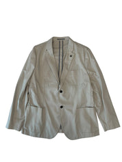Michael Kors Mens Classic fit Cotton Sport Coat Blazer 44 R Beige Solid