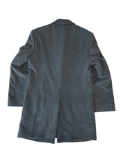 Calvin Klein Mens Slim fit Wool Overcoat Coat 40 L Grey Solid