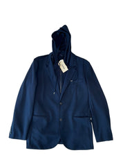 Alfani Mens Regular fit Jacket Coat Medium Blue Solid