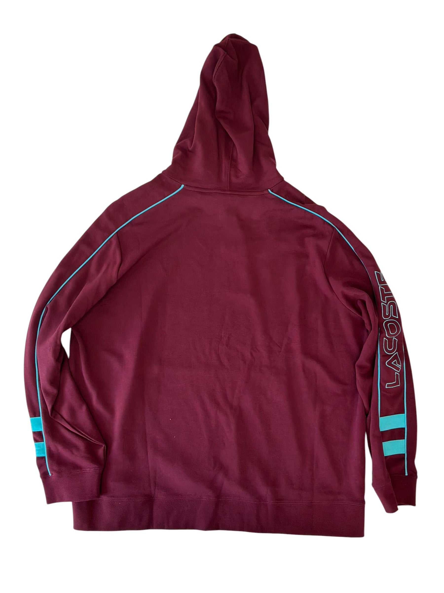 Lacoste Mens Regular fit Hoodie Sweatshirt XXXXL Red Solid