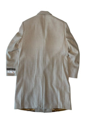 London Fog Mens Regular fit Wool Overcoat Coat 38 R Tan Solid