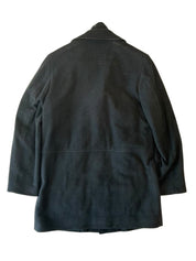 Calvin Klein Mens Slim fit Wool Overcoat Coat 36 R Black Solid