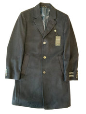 Lauren Ralph Lauren Mens Regular fit Wool Overcoat Coat 36 S Blue Solid