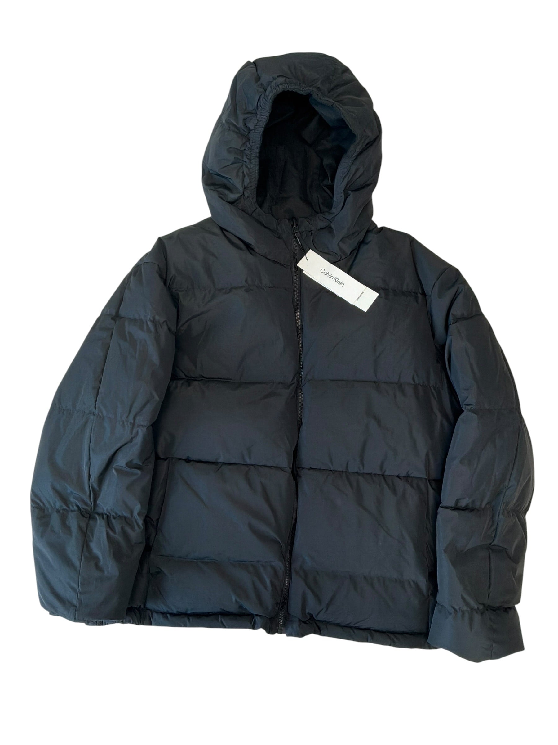 Calvin Klein Mens Regular fit Puffer Jacket Coat XL Black Solid