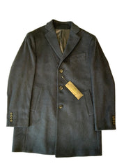 Cardinal of Canada Mens Regular fit Wool Overcoat Coat 42 R Blue Solid