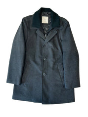 Calvin Klein Mens Modern fit Wool Overcoat Coat 38 R Grey Solid