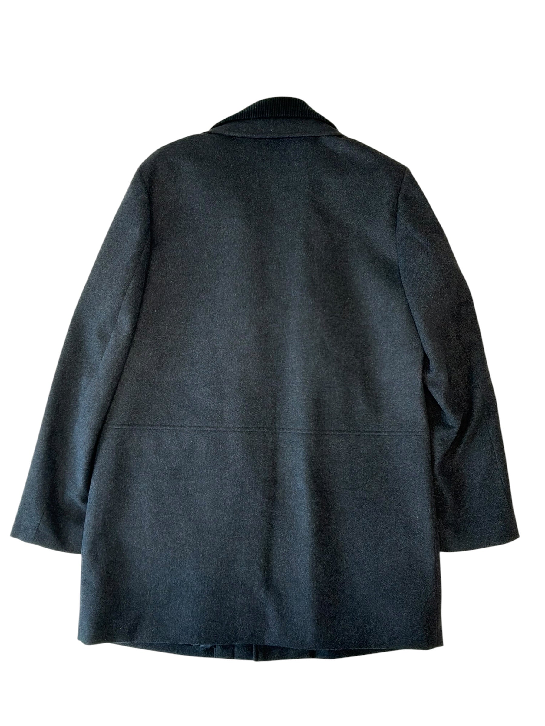 Calvin Klein Mens Modern fit Wool Overcoat Coat 38 R Grey Solid