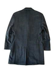 Nautica Mens Modern fit Wool Overcoat Coat 38 S Grey Solid