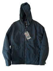 Hawk & Co Mens Regular fit Mixed Media Jacket Coat XL Black Solid