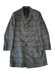 Lauren Ralph Lauren Mens Regular fit Wool Overcoat Coat 40 S Grey Plaid