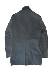 The Men's Store Mens Regular fit Wool Overcoat Coat 36 R Black Solid