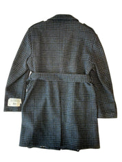 Tayion Mens Regular fit Overcoat Coat 42 S Blue Check