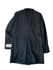 Calvin Klein Mens Slim fit Wool Overcoat Coat 40 R Black Solid