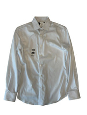 Tommy Hilfiger Mens Slim fit Dress Shirt Shirt Medium White Solid