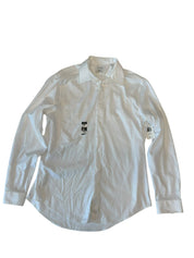 Calvin Klein Mens Slim fit Dress Shirt Shirt Large White Solid