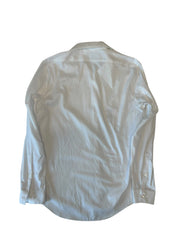Calvin Klein Mens Slim fit Dress Shirt Shirt Large White Solid