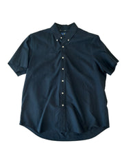 Lauren Ralph Lauren Mens Regular fit Dress Shirt Shirt XL Black Solid
