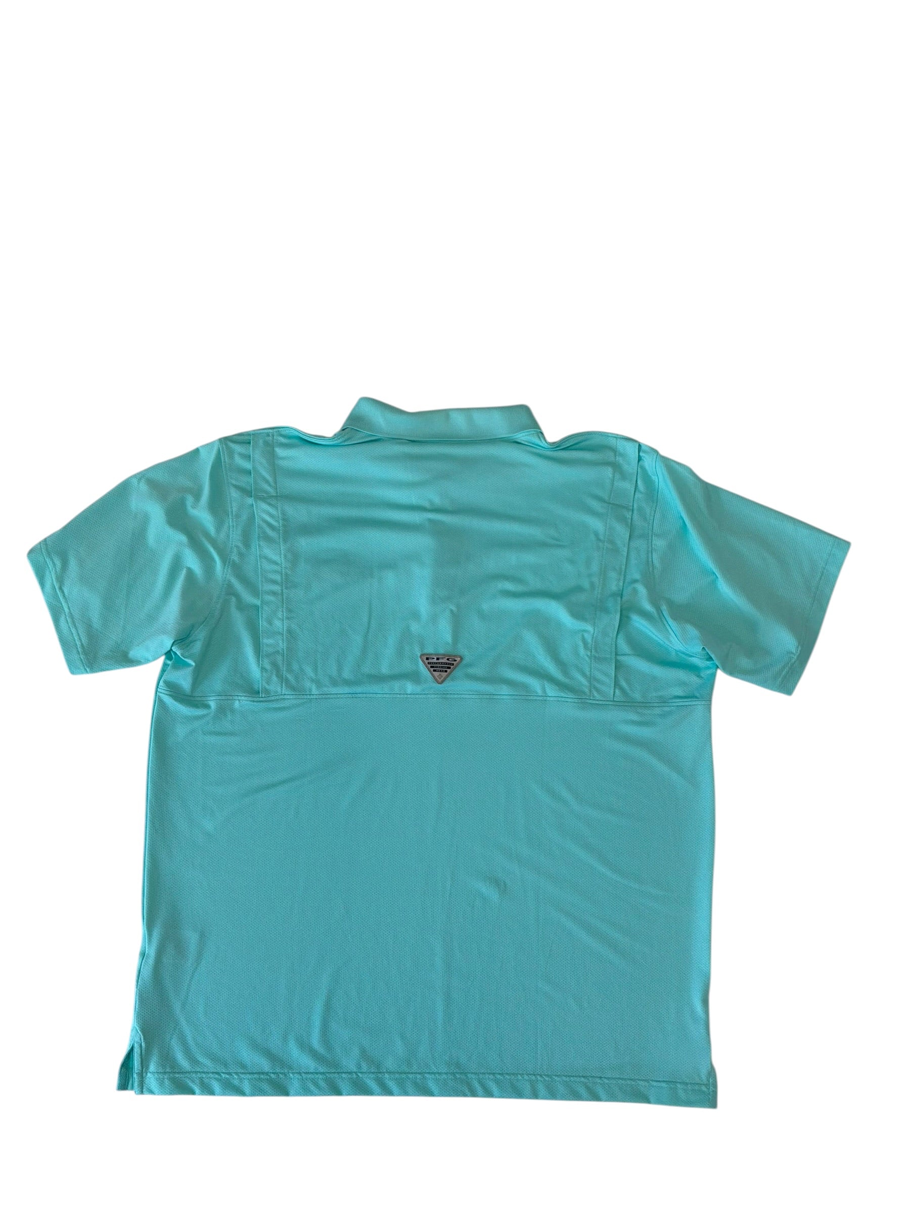 Columbia Mens Regular fit Polo Shirt XL Blue Solid