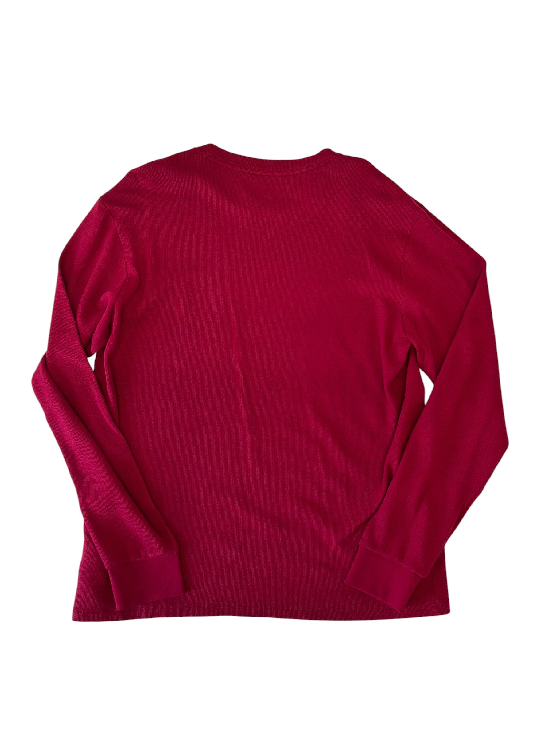 Lacoste Mens Regular fit Shirt Pajama Large Red Solid