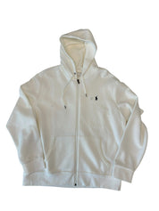 Polo Ralph Lauren Mens Regular fit Cotton Full Zip Sweatshirt XL Hoodie White