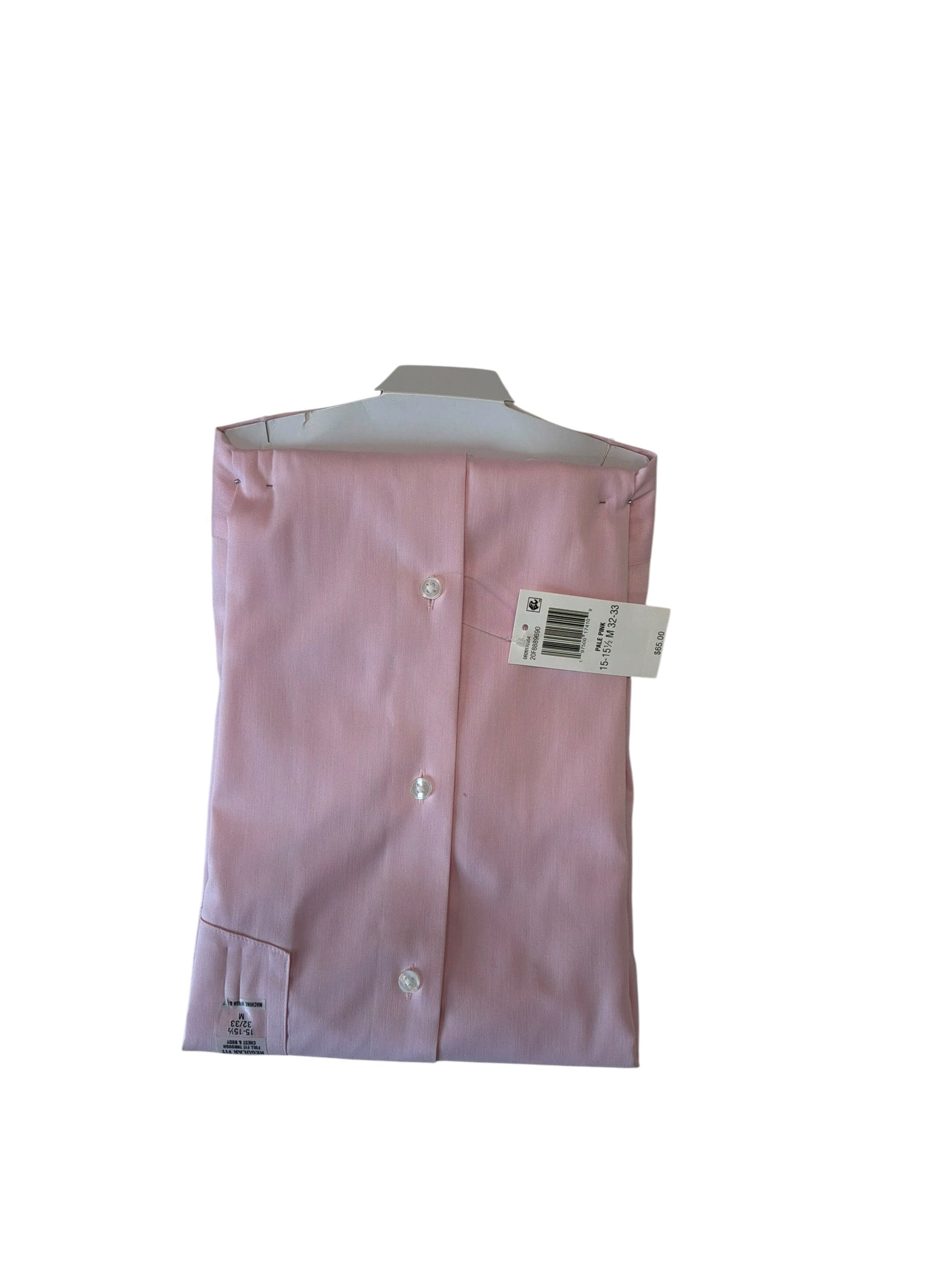 Van Heusen Mens Slim fit Dress Shirt Shirt Medium Pink Solid