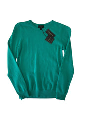 Club Room Mens Regular fit Crewneck CASHMERE Sweater Small Green Solid