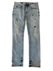 Buffalo David Bitton Mens Slim fit Cotton Jeans 32 / 30 Blue Solid