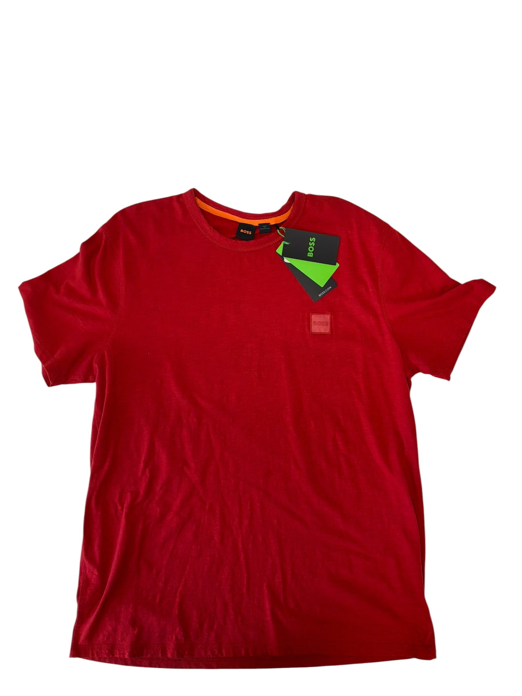 Hugo Boss Mens Slim fit T-Shirt Shirt XXL Red Solid