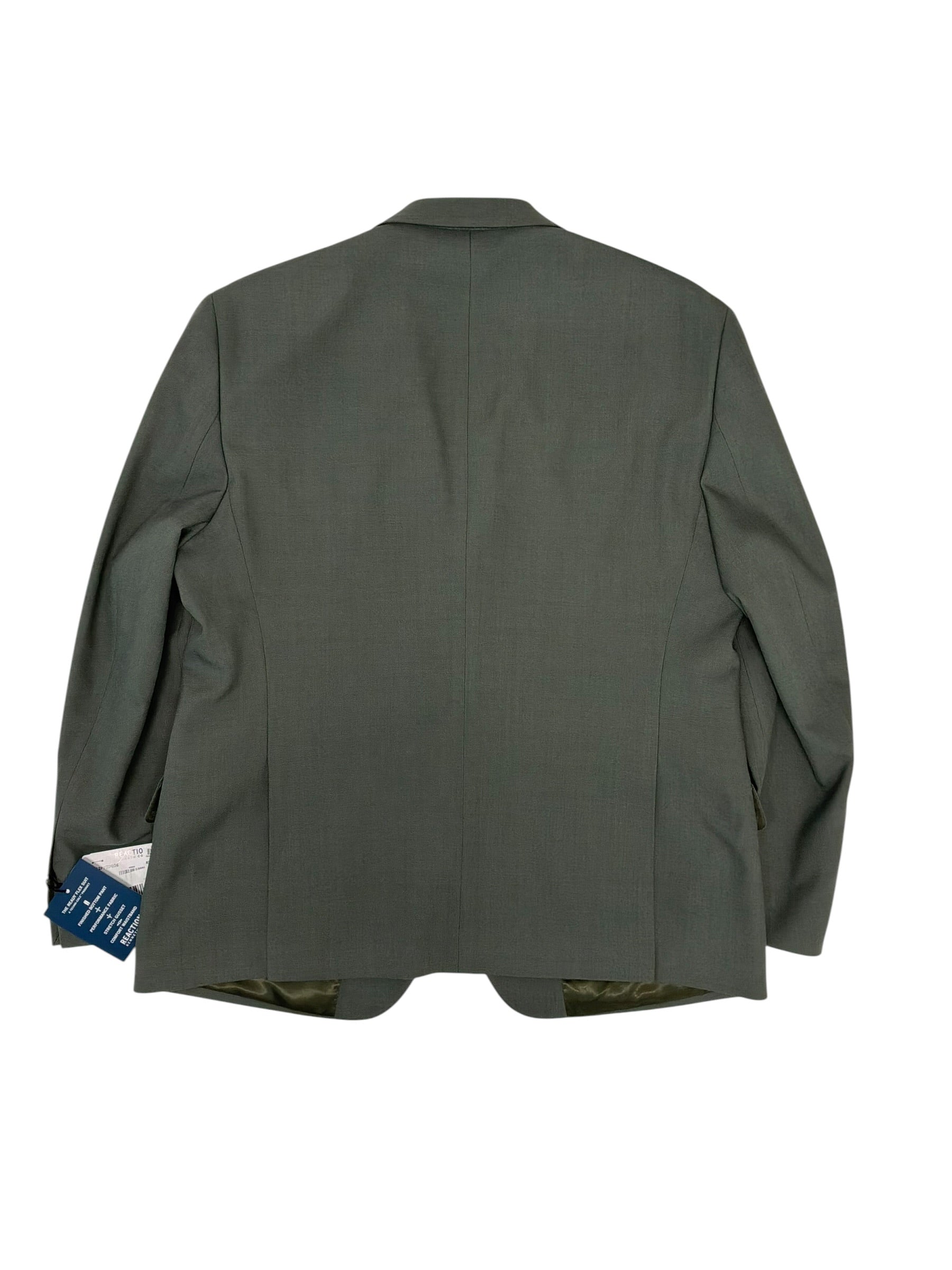 Kenneth Cole Mens Slim fit Suit Jacket Blazer 44 S Light Green Solid