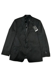Perry Ellis Mens Modern fit Suit Jacket Blazer 42 R Black Striped