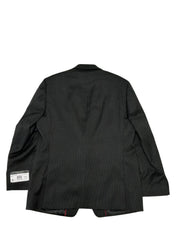 Perry Ellis Mens Modern fit Suit Jacket Blazer 42 R Black Striped
