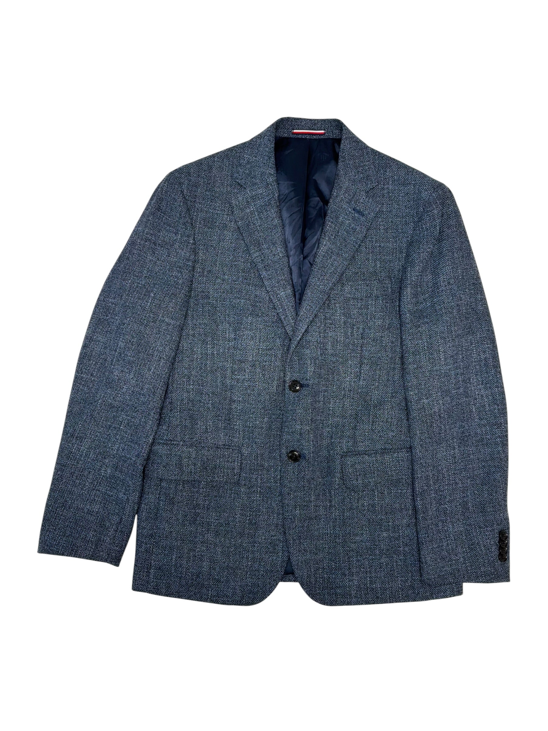 Tommy Hilfiger Mens Modern fit Suit Jacket Blazer 38 S Blue Solid