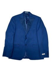 Alfani Mens Slim fit Tuxedo Jacket Blazer 38 S Blue Solid