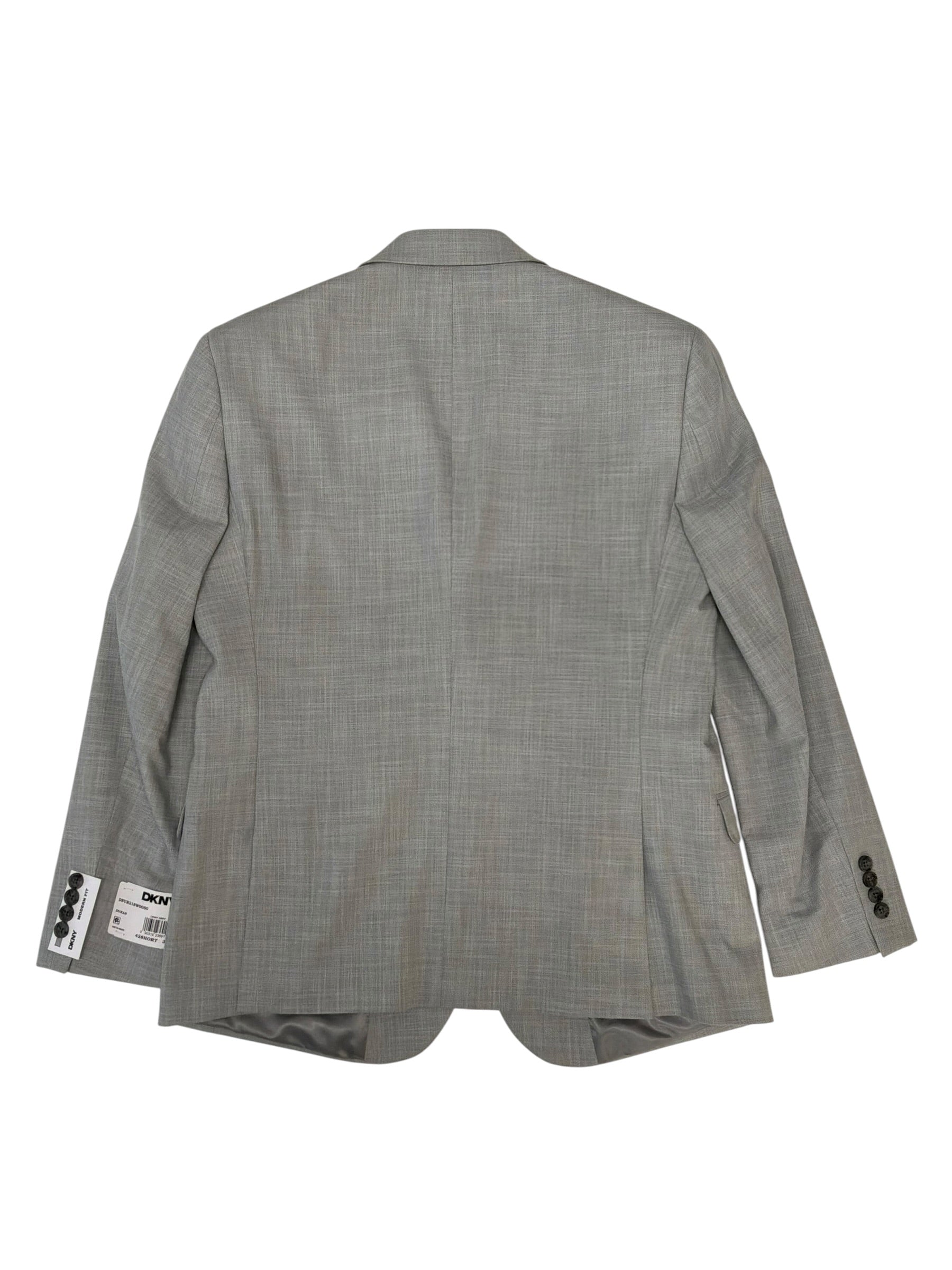 Dkny Mens Modern fit Suit Jacket Blazer 42 S Light Grey Solid