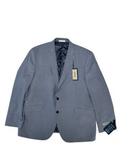 Kenneth Cole Mens Slim fit Suit Jacket Blazer 48 R Light Blue Solid