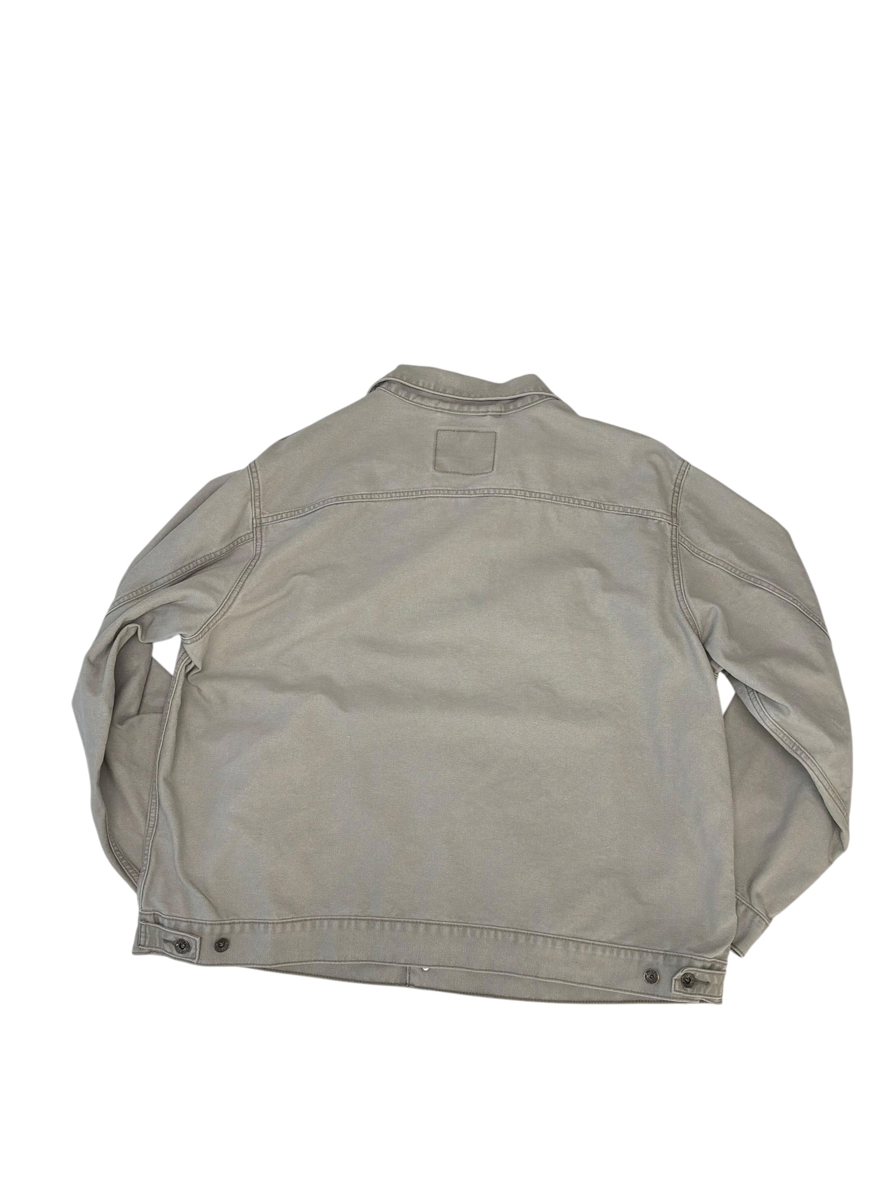 Levis Mens Regular fit Cotton Trucker Jacket Coat XL Light Grey Solid
