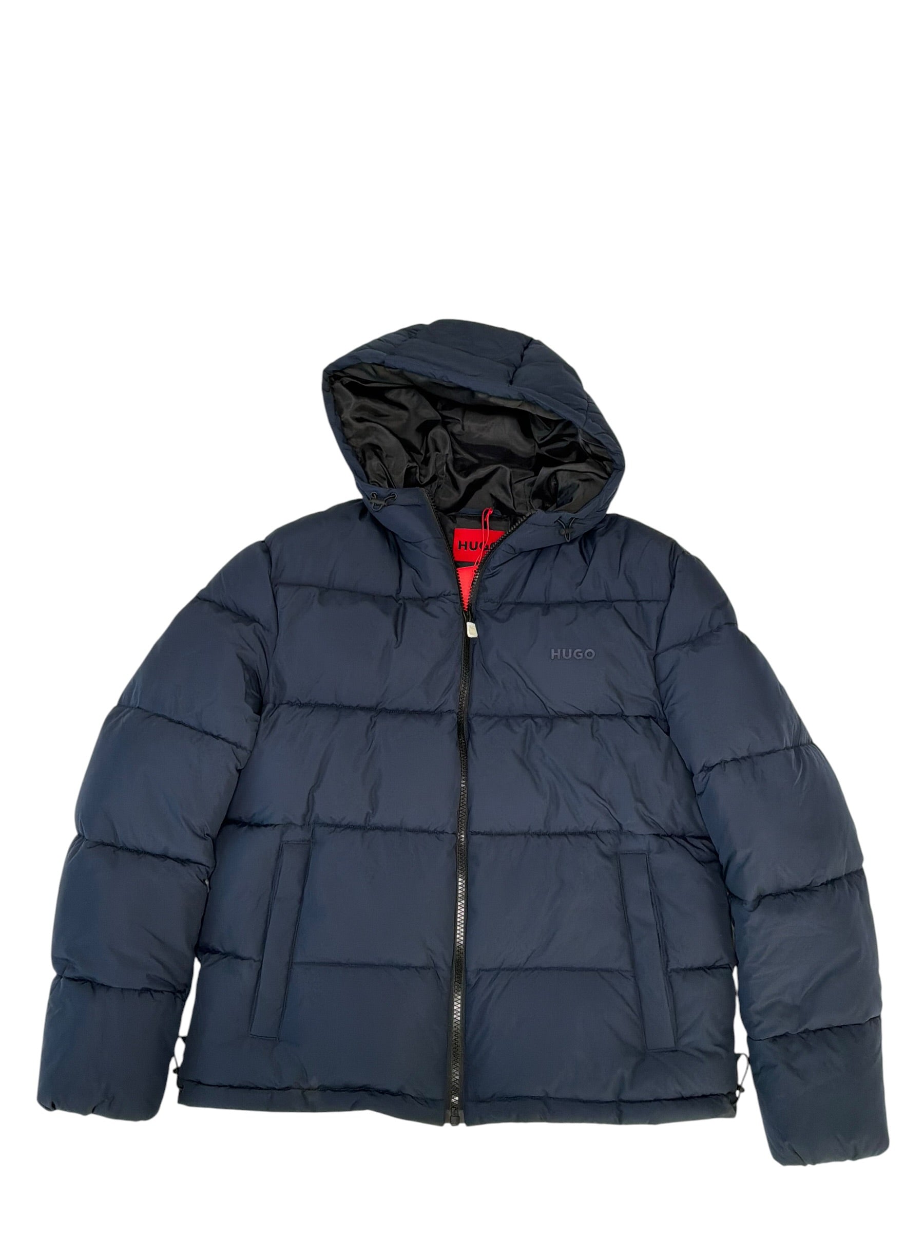 Hugo Boss Mens Regular fit Puffer Jacket Coat XL Navy Blue Solid